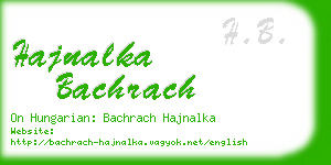 hajnalka bachrach business card